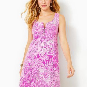 Lilly Pulitzer Lela Henley Tank Dress Wild Fuchsia Swipe Right  XL